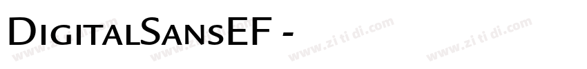 DigitalSansEF 字体转换